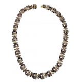 Vintage Sterling Amethyst Link Necklace