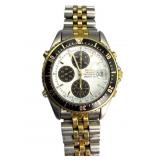 Vntg Seiko 7T32 Quartz Chronograph Dial Watch