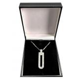 14K Diamond Pendant Necklace with Chain