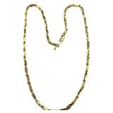 10k Gold Fancy Link Necklace, 20 Inches