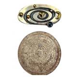 Two Sterling Silver Brooches, Incl. 1 Taxco