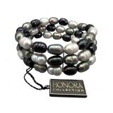 Honora Triple Strand Pearl Bracelet