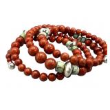 RLM 925 Turquoise and Red Jasper Bracelet
