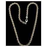 18-Inch 925 Heavy Rope Chain Necklace