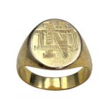 14k Notre Dame Signet Ring by Esemco