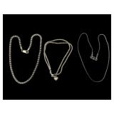 925 Sterling Silver Chains & Anklet