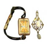 Elgin Gold-Filled Watch and Cameo Pendant