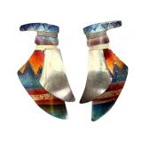 925 Faro Signed Artisan Earrings