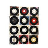 12 Vintage 45 RPM Records