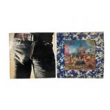 Two Rolling Stones Albums with Iconic Covers