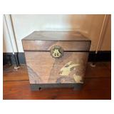 Modern Asian Decorative Chest with Brass Hardware