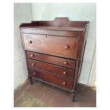 Antique Mahogany Chest with Four Drawers