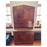 Antique Wooden Desk Cabinet