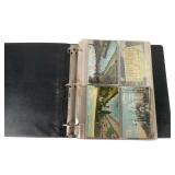 Black Binder of Antique Pennsylvania Postcards