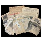 Huge Lot Local Newspapers & Clippings