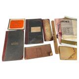 Vintage Record Books, Masonic Items, Store Bags