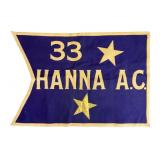 Large Hanna A.C. Felt Pennant