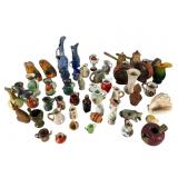 Miniature Ceramic Pitchers and Glass Vessels