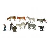 Painted Lead Animal Figurines