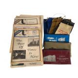 Historical Newspapers (Dillinger) and Bank Bags