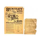 Bentley Wins Le Mans Poster, Publication