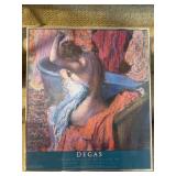 Framed Degas Exhibition Poster Print