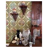 Asian Decorative Lot with Shelves