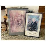 Framed Edna Hibel Poster