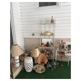 Patio Decor Items and Storage Furniture