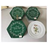 Dansk Embossed Porcelain Luncheon & Dessert Plates