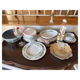 Dinnerware Set with Hummels and Glasses
