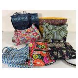 Seven Vera Bradley Cloth Bags