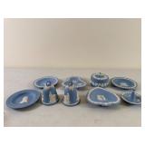 9-Piece Wedgwood Blue Jasperware Assortment