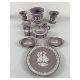 10 Piece Wedgwood Lilac Jasperware Collection