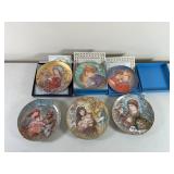 Six Edna Hibel Collector Plates