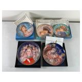 Five Hibel Collector Plates with Certificates
