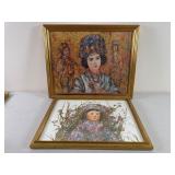 Two Framed Hibel Lithographs