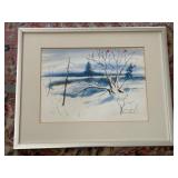 Musselman Watercolor With Frame