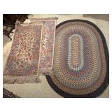 Braided Oval Rug and Karastan Floral Rugs