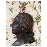 Bronze Profile Relief Wall Hanging