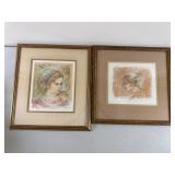 2 Edna Hibel Limited Edition Lithographs