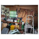 Garage Contents Including 8-Foot Ladder