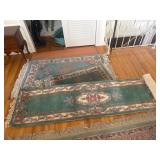 Three Floral Area Rugs