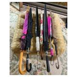 Seven Assorted Vintage Umbrellas