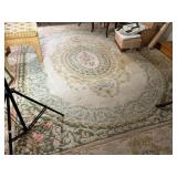 Vintage Chinese Scuplted Room-Size Rug, 12ï¿½ x 9ï¿½