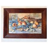 Framed Watercolor Still Life by L.J. Smith