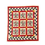 Hand Sewn 88.5 x 85 Inch Quilt