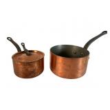 2 La Malle Copper Sauce Pans