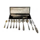 Sterling and Silver Plated Flatware Collection