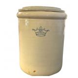 10-Gallon Stoneware Crock with Lid